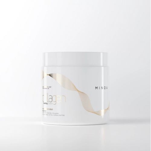 Minoa maska kolagenowa naprawcza relieve gold 450g