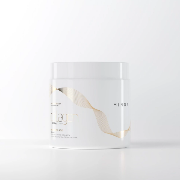 Minoa maska kolagenowa naprawcza relieve gold 450g