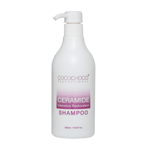 COCOCHOCO Ceramide Szampon Ceramidowa regeneracja 500ml jedwabista miękkość Różowy