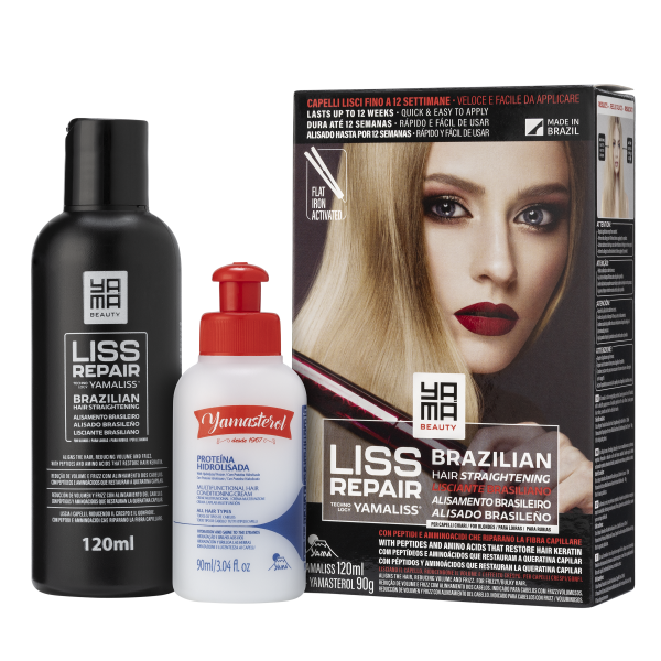 Yama Brazilian Hair Straightening organiczne prostowanie BLOND zestaw