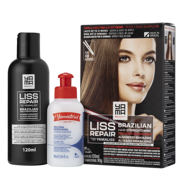 Yama Brazilian Hair Straightening organiczne prostowanie BLOND zestaw