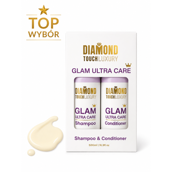 Diamond touch luxury GLAM box szampon 250ml + odżywka 250ml NOWOŚĆ